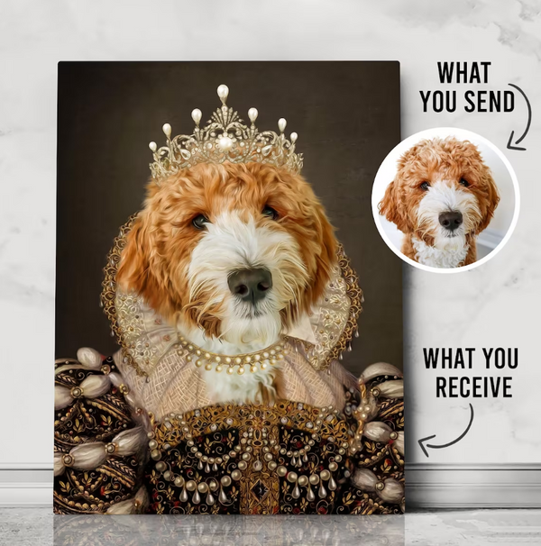 Custom Royal Pet Portraits Renaissance Regal Portrait