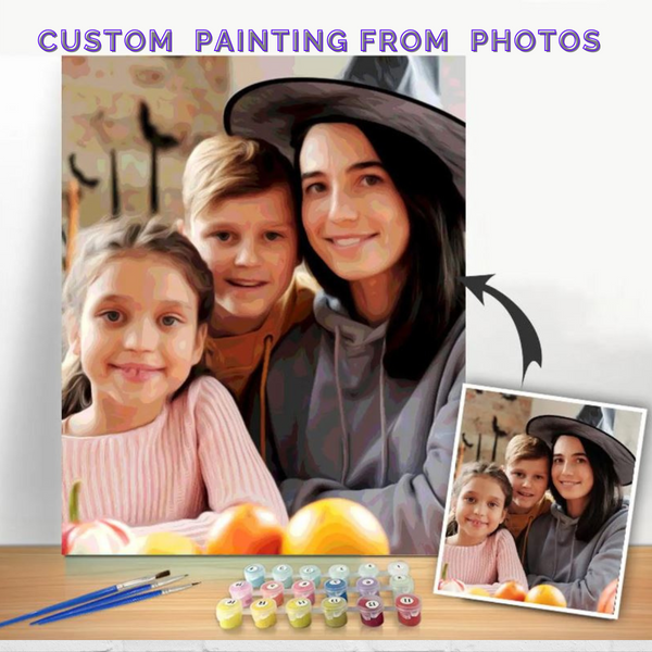 Custom DIY Paint by Numbers Kit For Family Moments