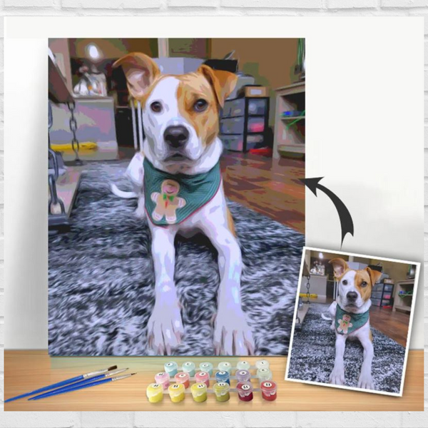 Pet Portrait Photo DIY Paint by Numbers Kit