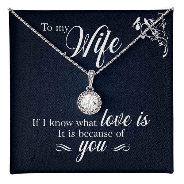 To My Wife Special Gift for Eternal Hope Necklace