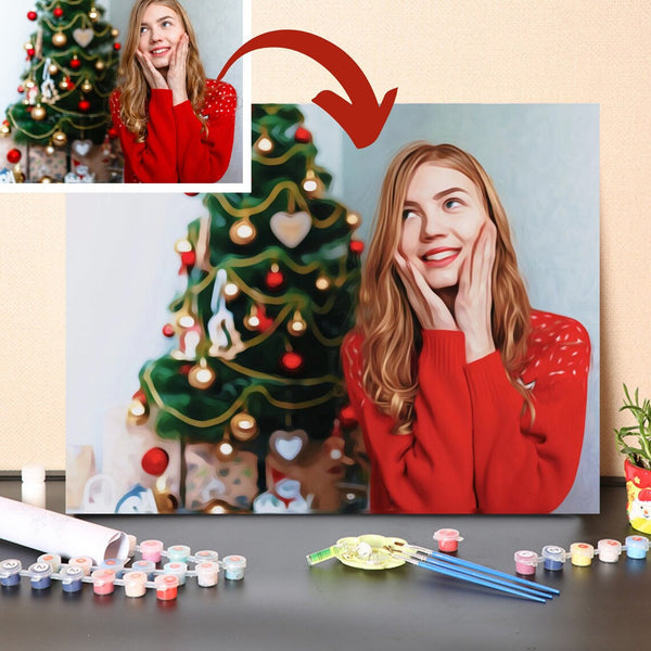 Custom Paint by Number Kit For Christmas Moments