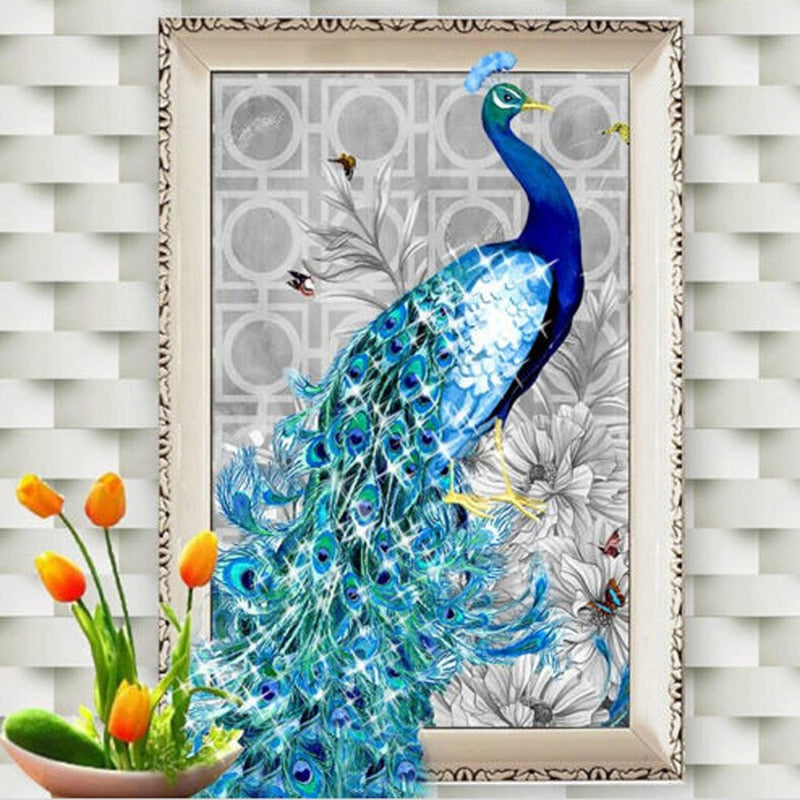 peacock diamond painting,